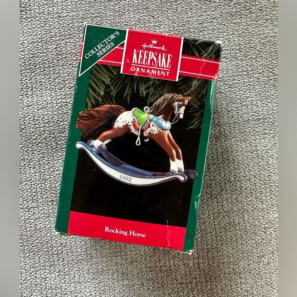 Hallmark Vintage Collectors Edition 1992 Keepsake Rocking Horse Ornament